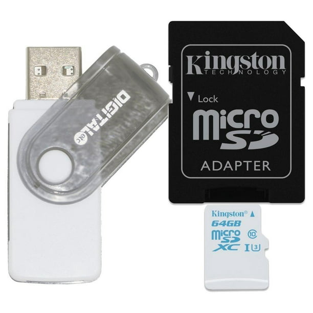 DigitalEtc 4GB Transcend Class 10 Micro SD Card with Adapter and 9-in-1 High-Speed USB Card Reader Set 